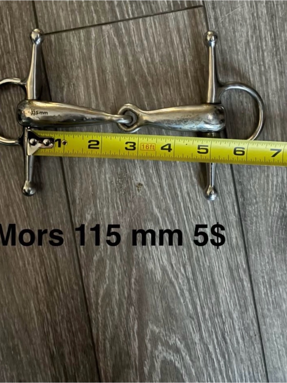Stainless Steel Horse Bit - Silver 115 mm